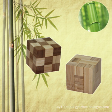 E-co Amigável Hot Novela Vendas Bamboo Bamboo Cube Puzzle para presente promocional